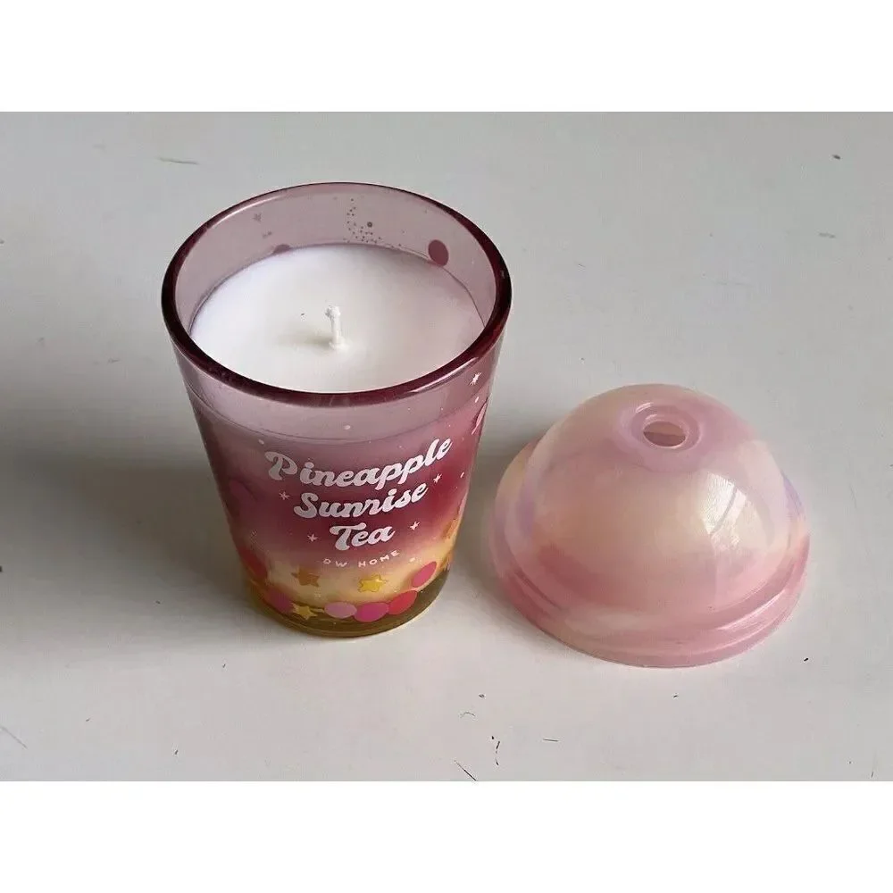 DW Home Pineapple‎ Sunrise Tea Candle Cup 4.3 OZ Richly Scented Mini Single Wick